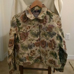 Bill Blass Jeanswear Floral Jacket